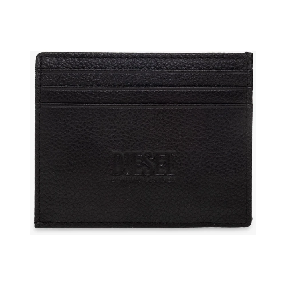 Diesel Kaarthouder met logo Black Heren