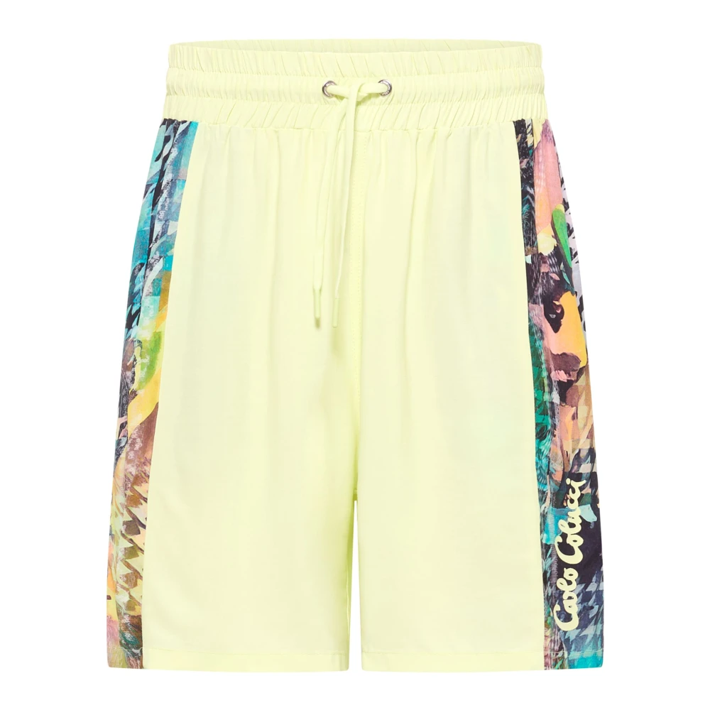 Carlo Colucci Men's Green Casual Shorts - Casual Shorts - Xl - Shorts