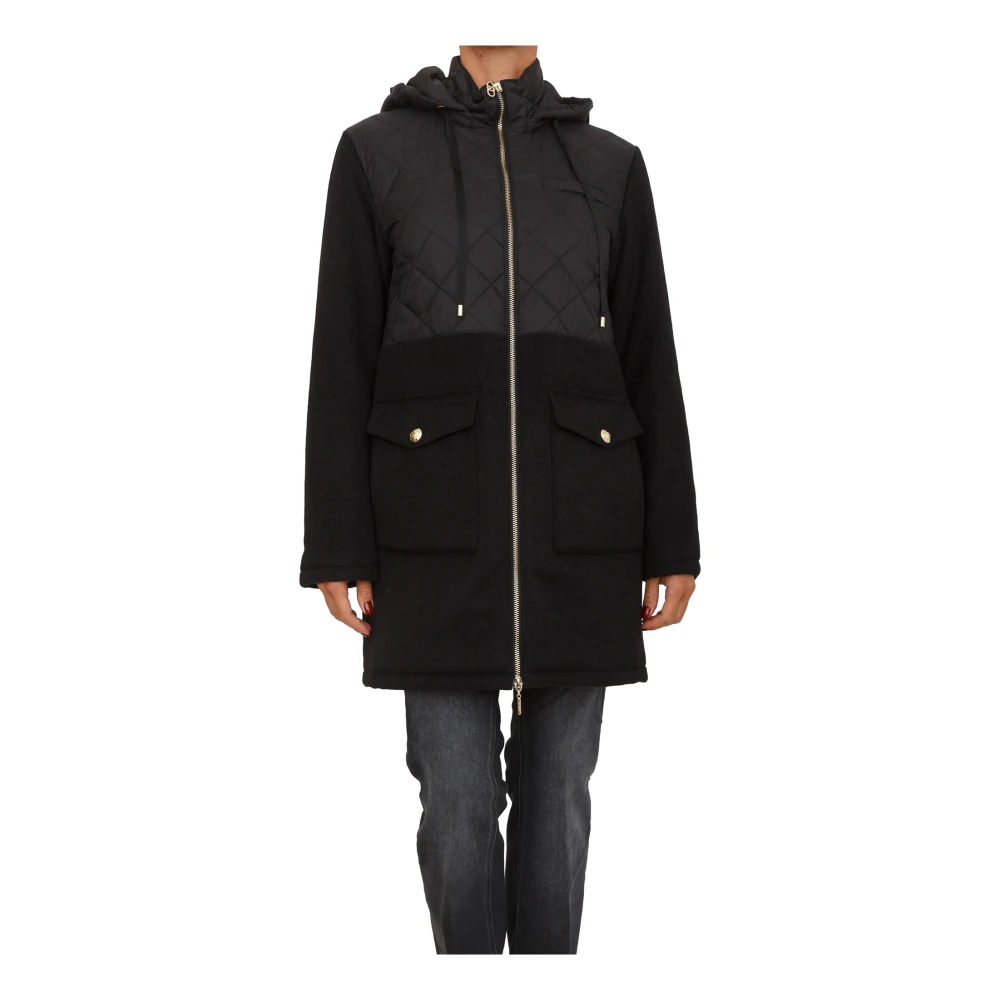 Liu Jo Vrouw Zwart Cappotto