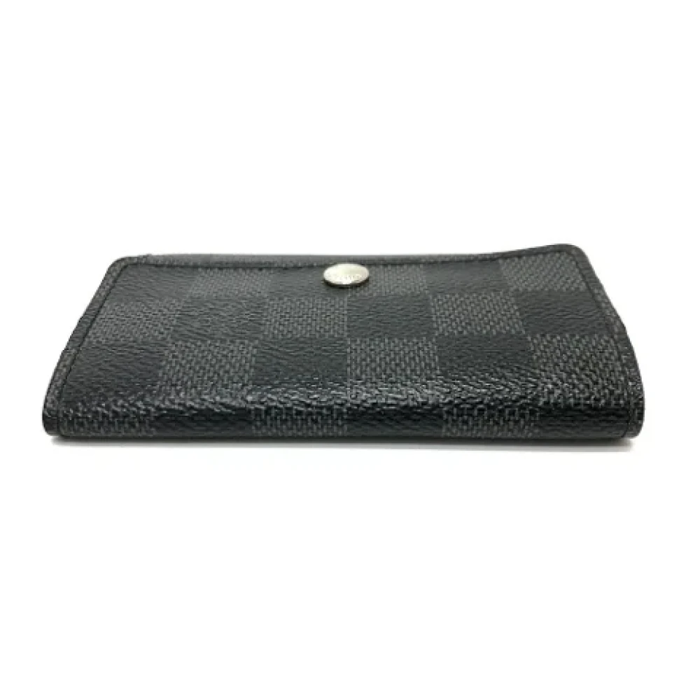 Louis Vuitton Vintage Pre-owned Cotton key-holders Black Dames