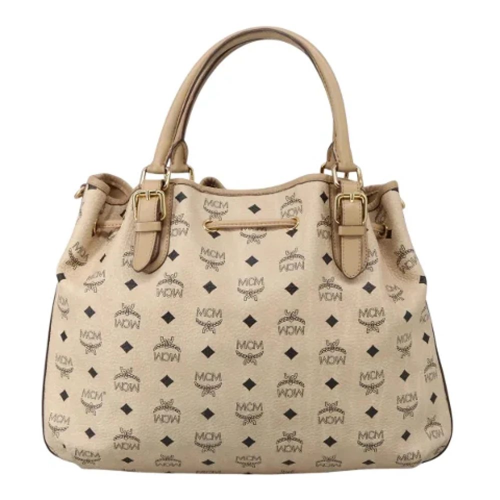 MCM Pre-owned Canvas handbags Beige Dames