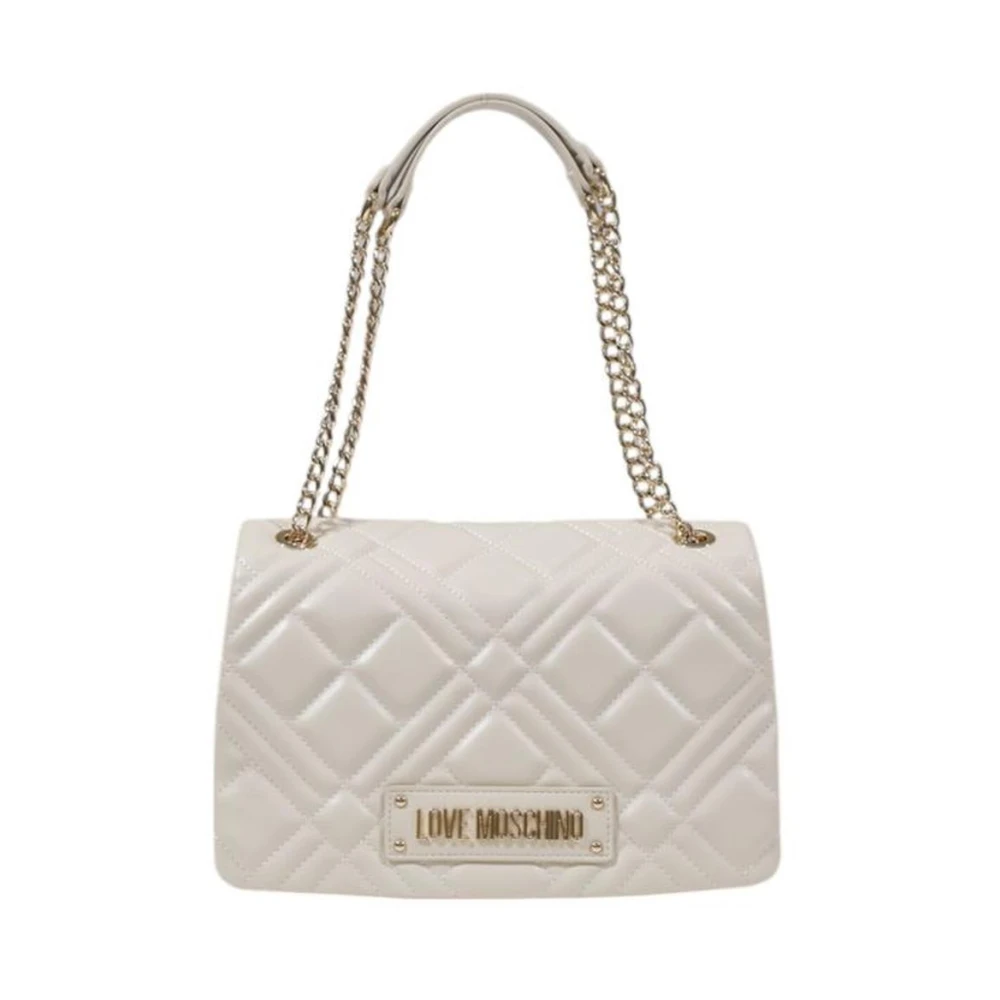 Love Moschino Beige Handtas Dames Medium Lente Zomer Collectie Beige Dames