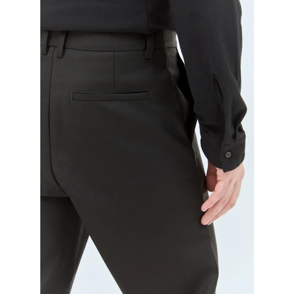 Diesel Paneelconstructie wollen broek met denim Black Heren