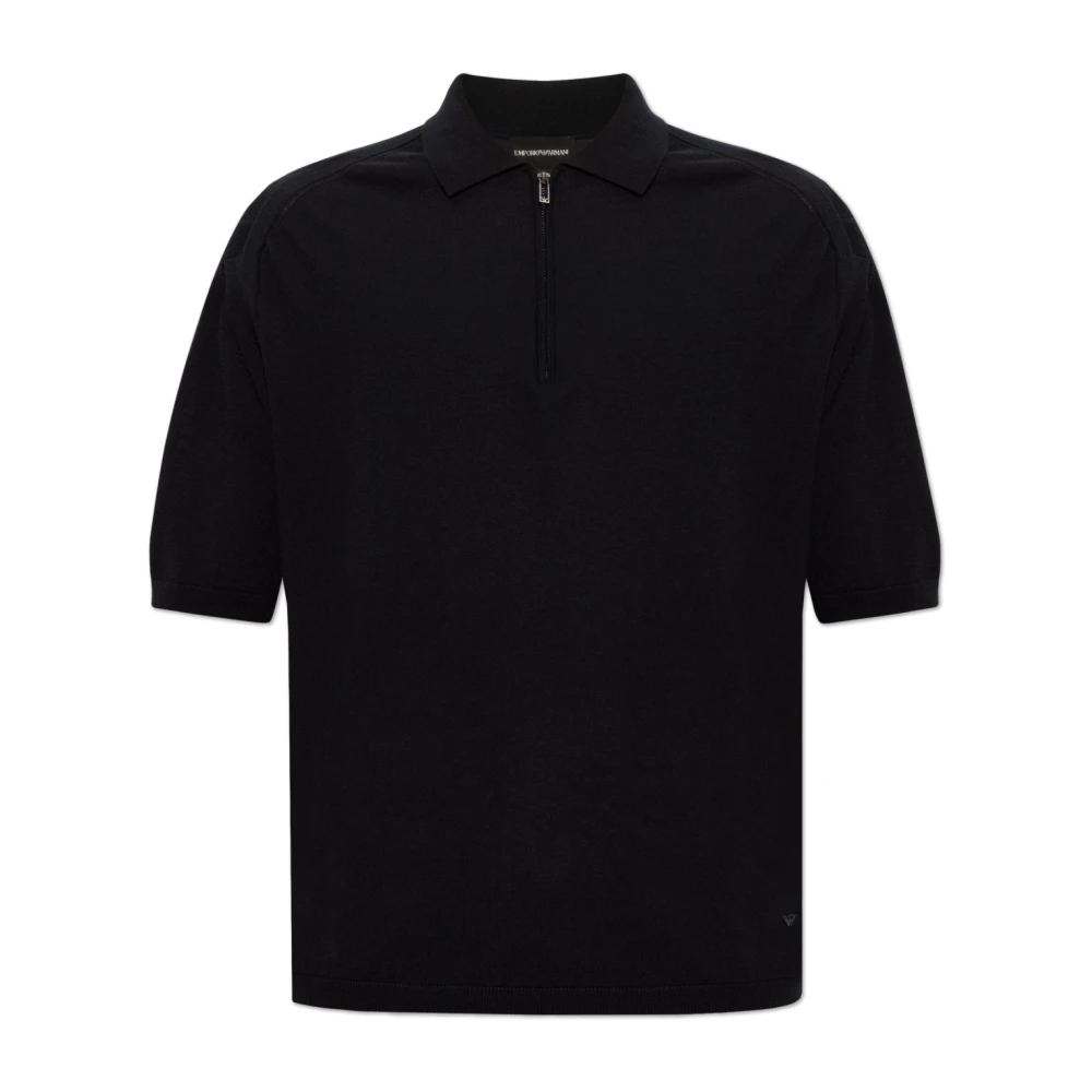 Emporio Armani Polo met logo Blue Heren