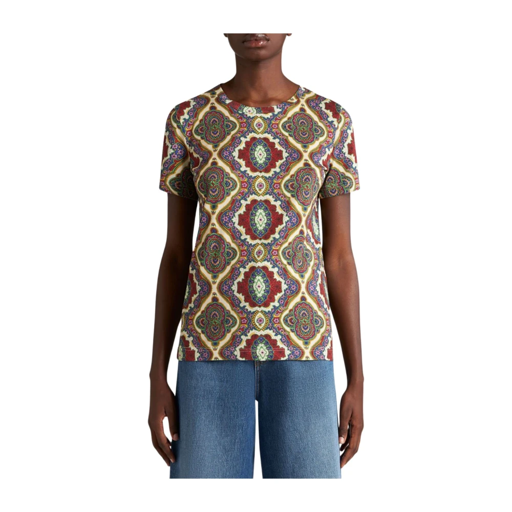 ETRO Multicolor Dames T-Shirts & Polos Ss24 Multicolor Dames