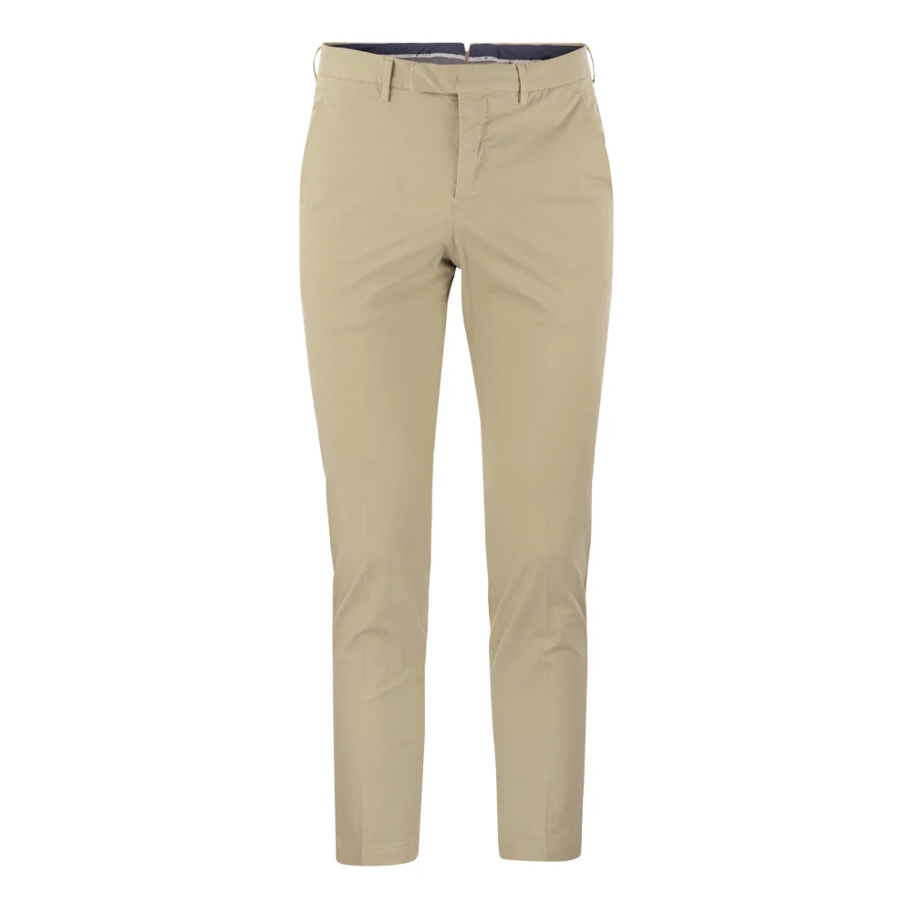 PT Torino Slim-fit Trousers Beige Heren