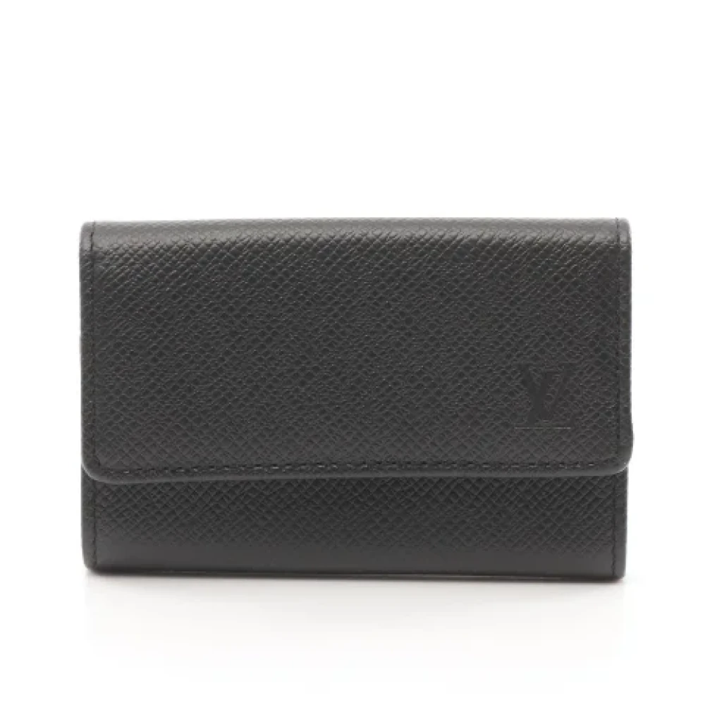 Louis Vuitton Vintage Pre-owned Leather key-holders Black Dames