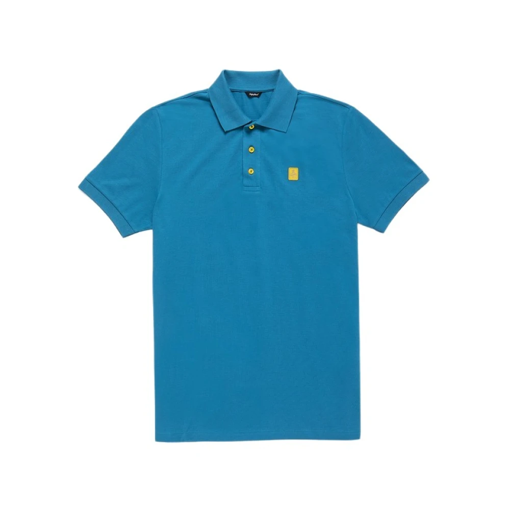 RefrigiWear Katoenen Polo Shirt Blue Heren