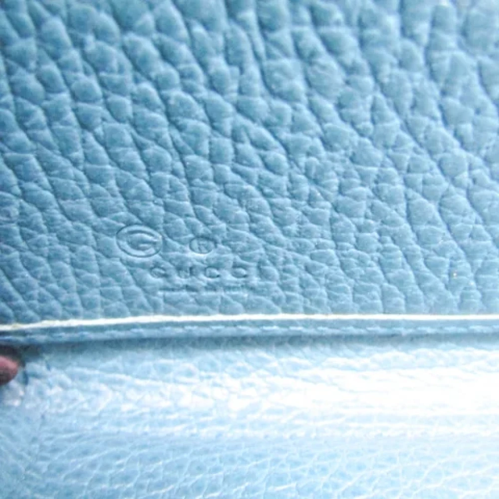 Gucci Vintage Pre-owned Leather wallets Blue Dames