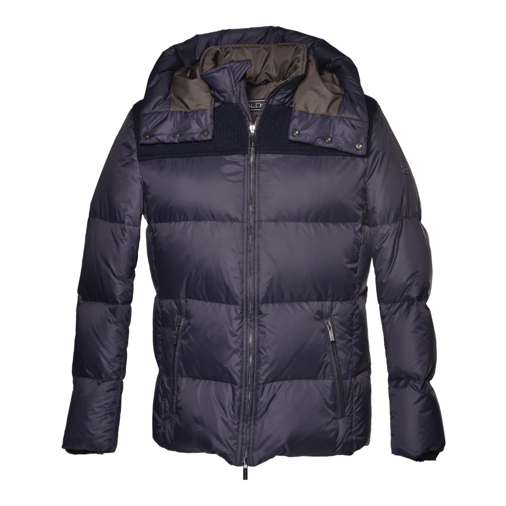 Baldinini Down jacket in blue nylon Blue Heren
