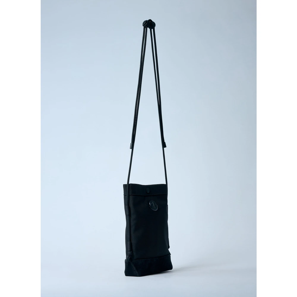 Moncler Logo Patch Crossbody Telefoon Pouch Black Heren