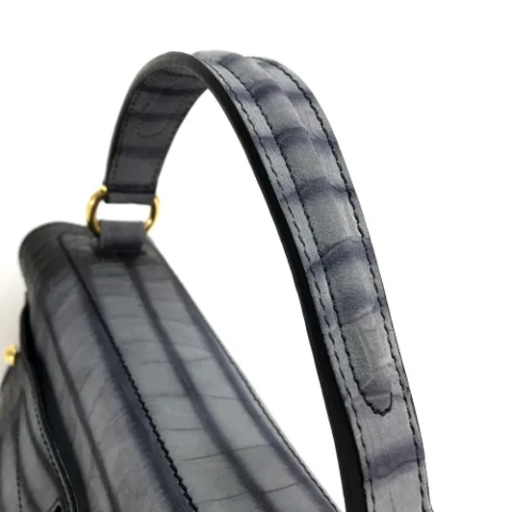 Yves Saint Laurent Vintage Pre-owned Canvas handbags Black Dames