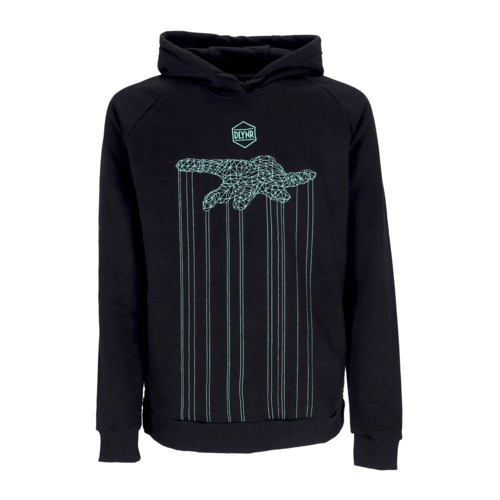 Dolly Noire Men's Black Control Hoodie Lightweight Sweatshirt