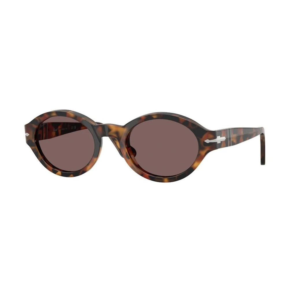 Persol Ovala solglasögon med övergångslinser Brown, Unisex