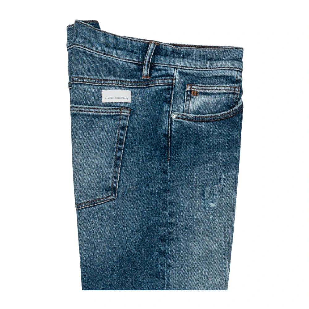 Nine In The Morning Authentieke denim straight leg jeans Blue Heren
