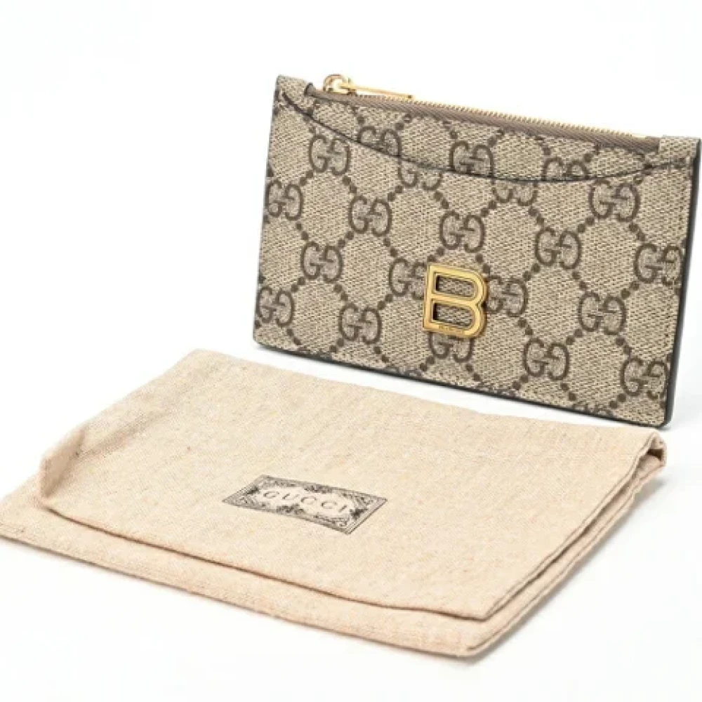 Gucci Vintage Pre-owned Canvas home-office Beige Dames