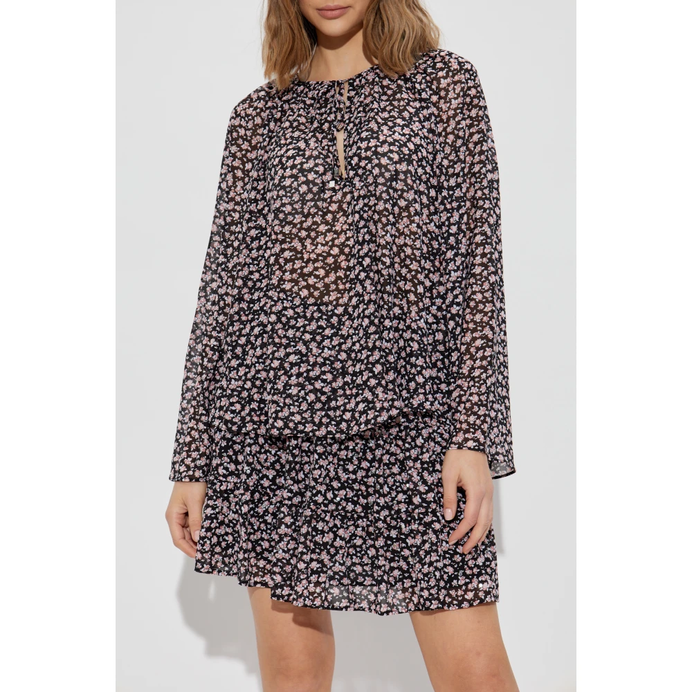 Michael Kors Bloemenprint top Black Dames