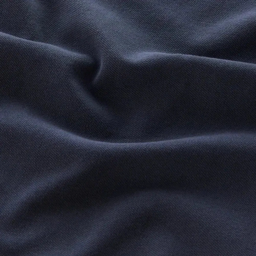 Woolrich Stretch Cotton Polo Navy Blue Heren