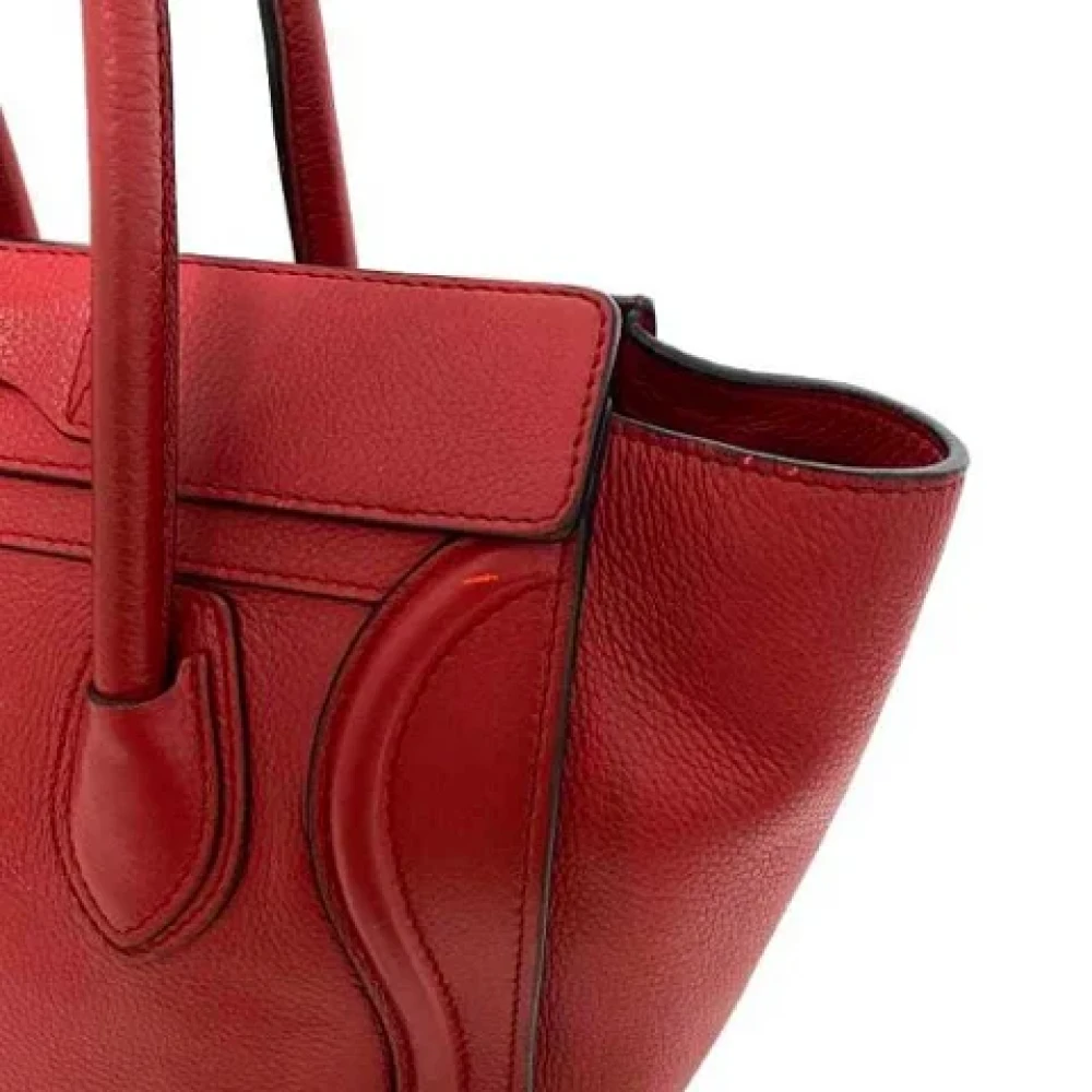 Celine Vintage Pre-owned Leather celine-bags Red Dames