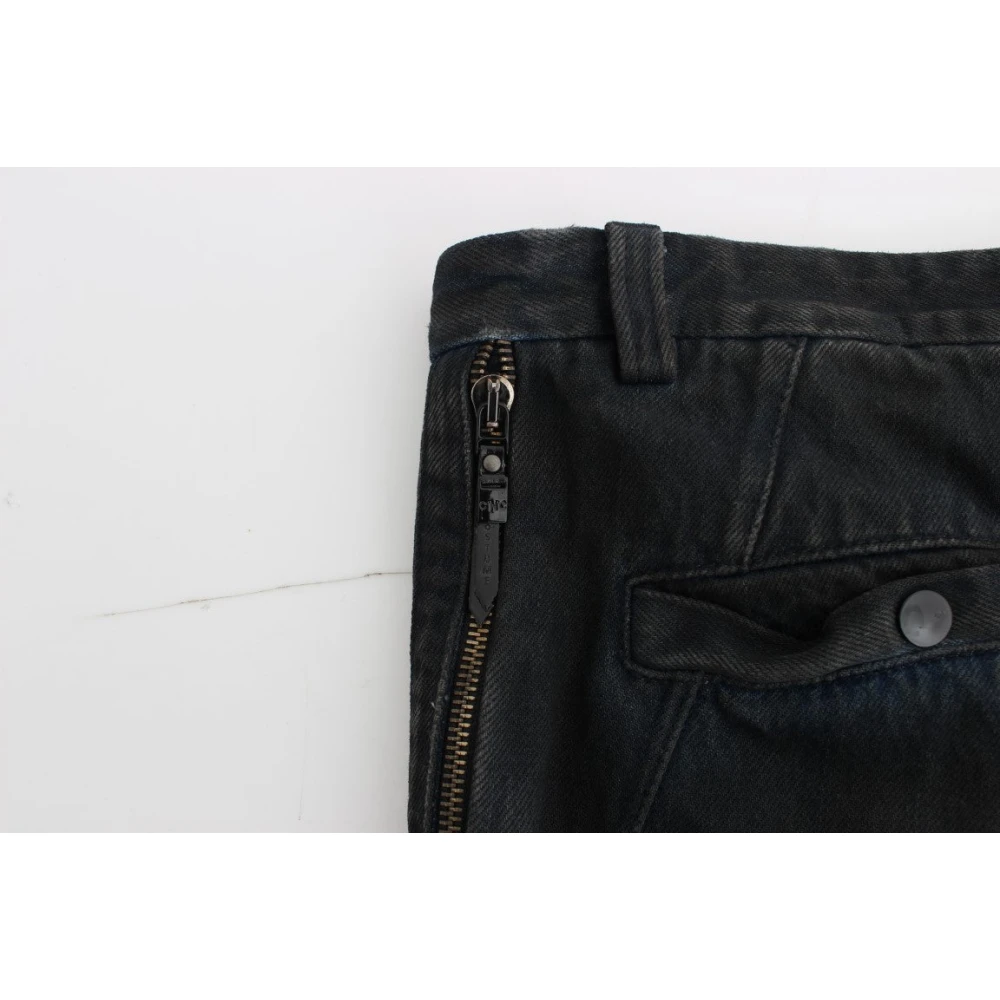 Costume National Blauwe Slim Fit Denim Jeans Blue Heren