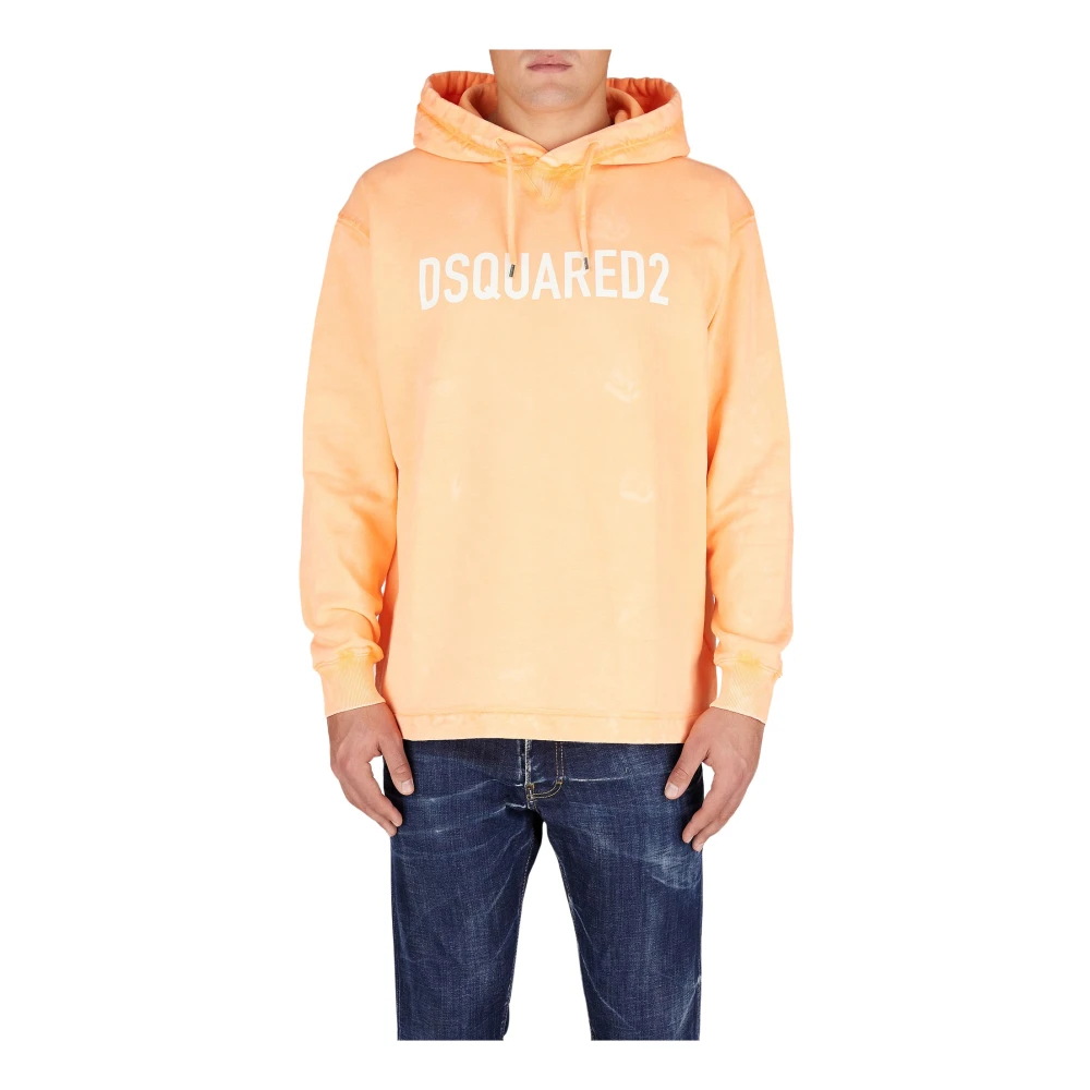 Dsquared2 Stijlvolle Sweaters Collectie Orange Heren
