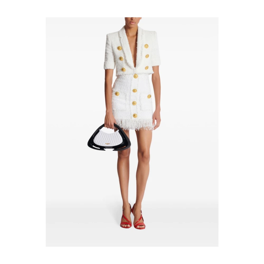 Balmain Wit dameskleding Aw24 White Dames