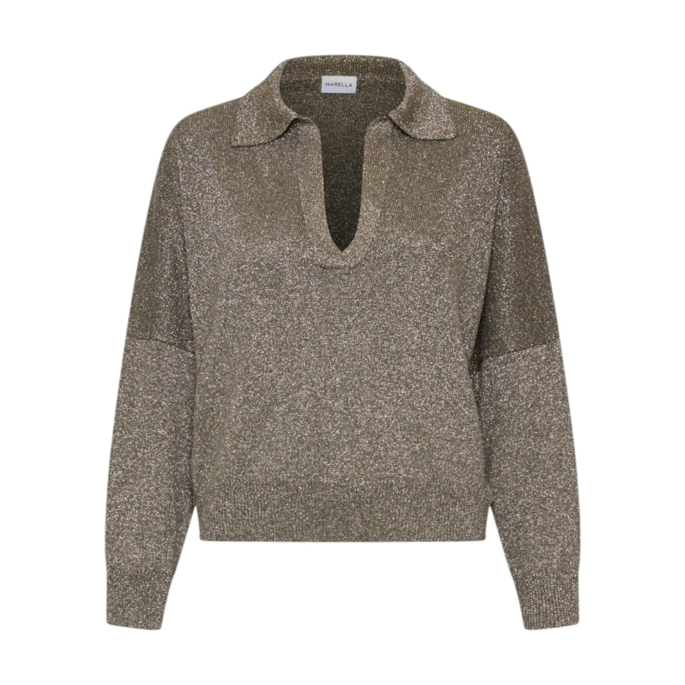 Knitwear > V-neck Knitwear - - Marella - Modalova