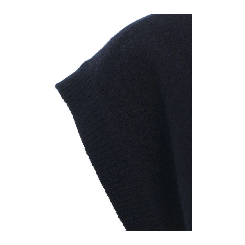 MVM Blauwe Cashmere V-Hals Gebreide Kleding Blue Dames