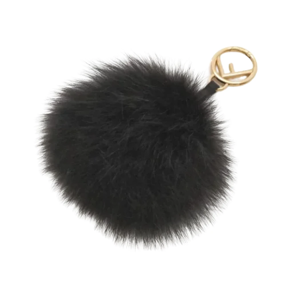 Fendi Vintage Pre-owned Fur key-holders Black Dames