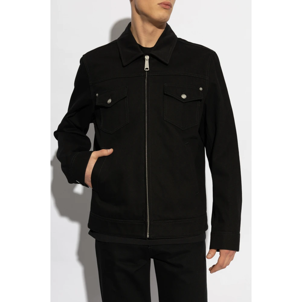 alexander mcqueen Denim jas Black Heren