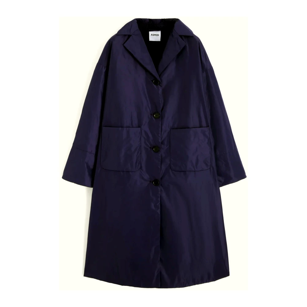 Aspesi - Coats > Parkas - Blue - Aspesi - Modalova