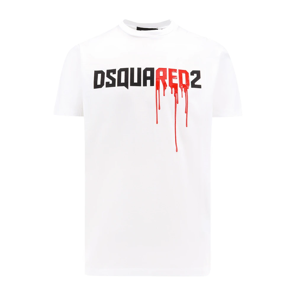 Dsquared2 T-shirt met logo White Heren