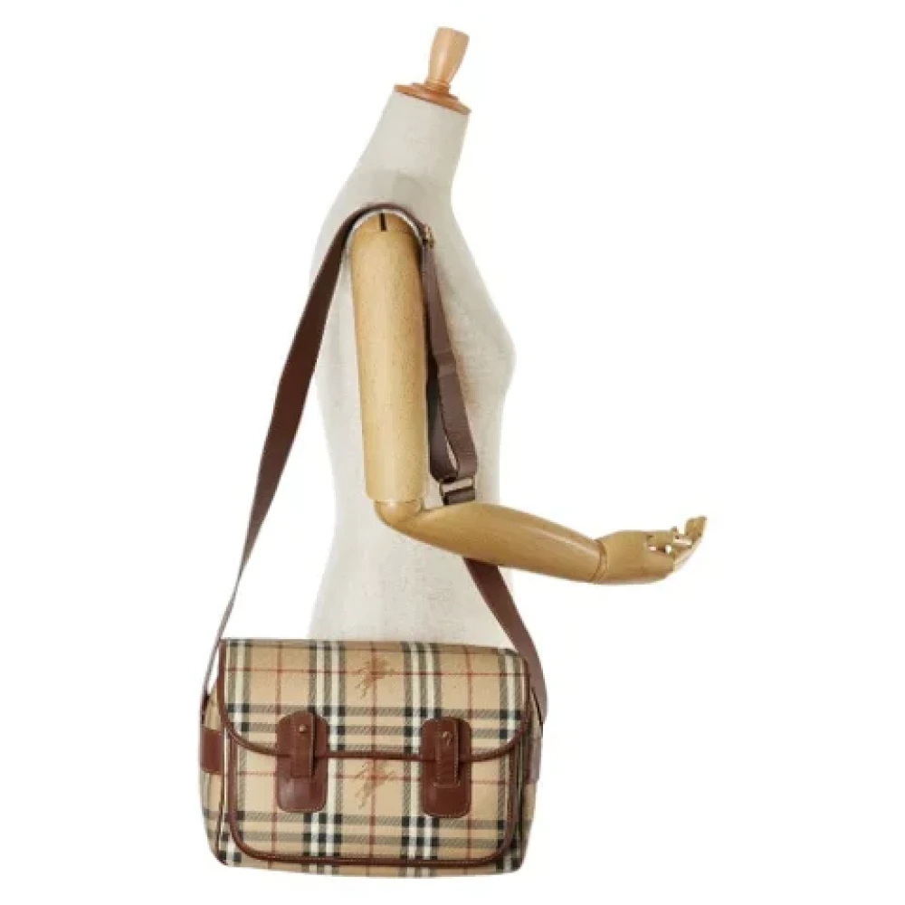 Burberry Vintage Pre-owned Leather shoulder-bags Brown Dames