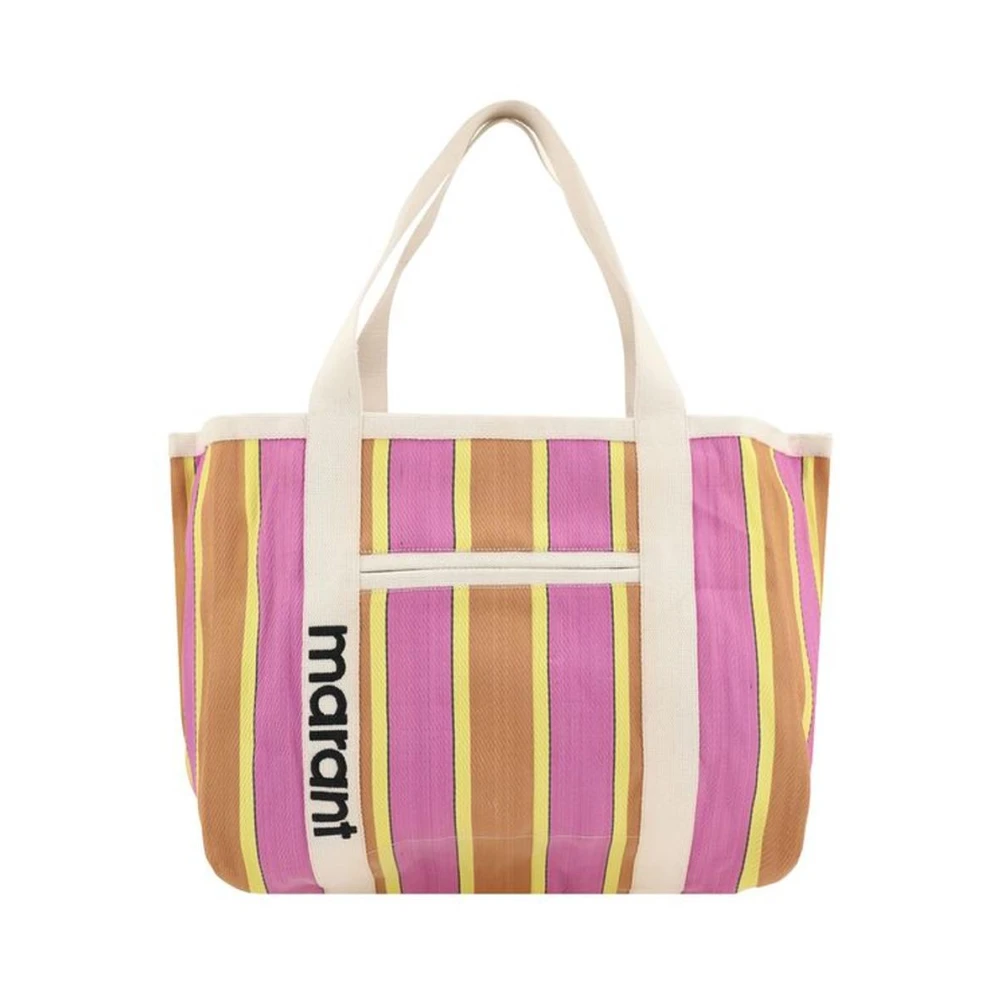 Isabel marant Gestreepte Monogram Schoudertas Multicolor Dames
