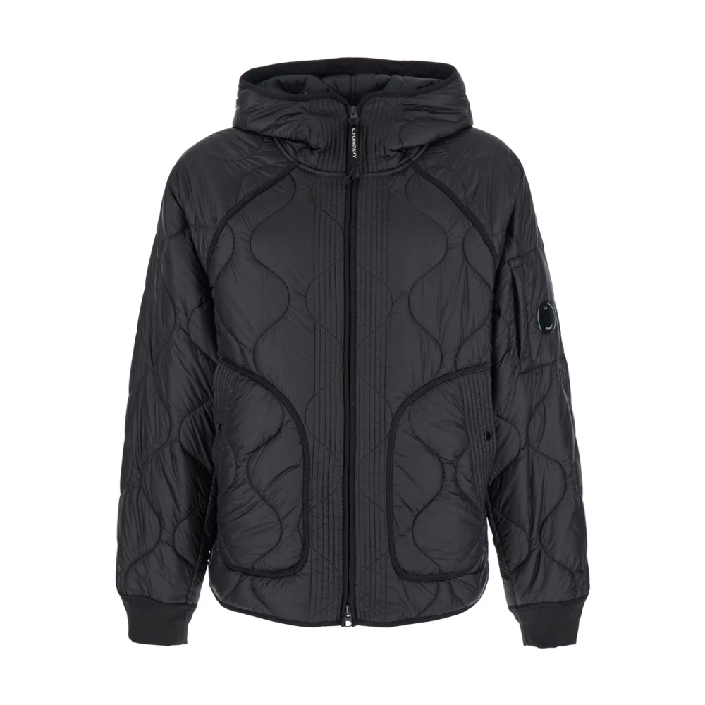 C.p. Company Men's Black Winter Jackets,, Outerwear Jacket Liner Large