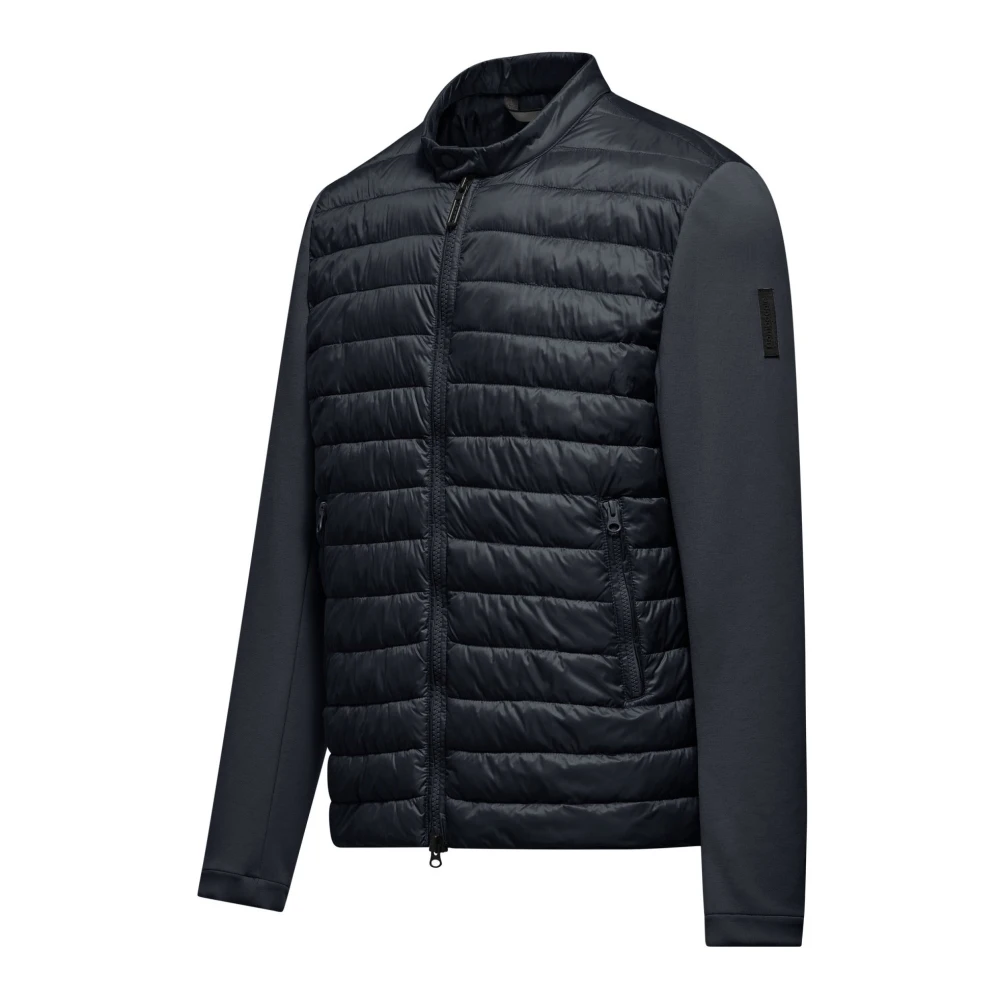 BomBoogie Bi-materiaal nylon en gebreid jack Blue Heren