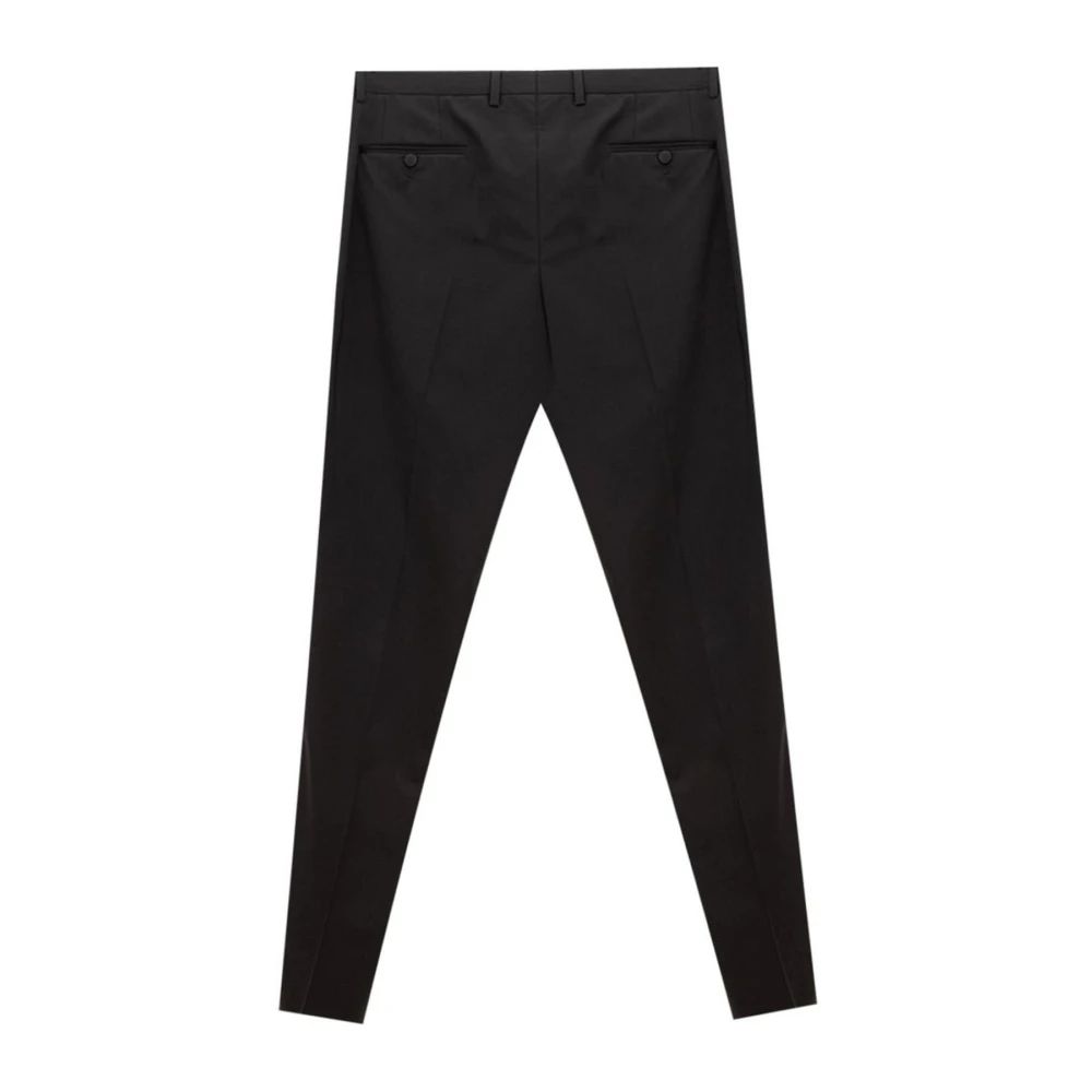 Dolce & Gabbana Zwarte wollen broek voor heren Black Heren