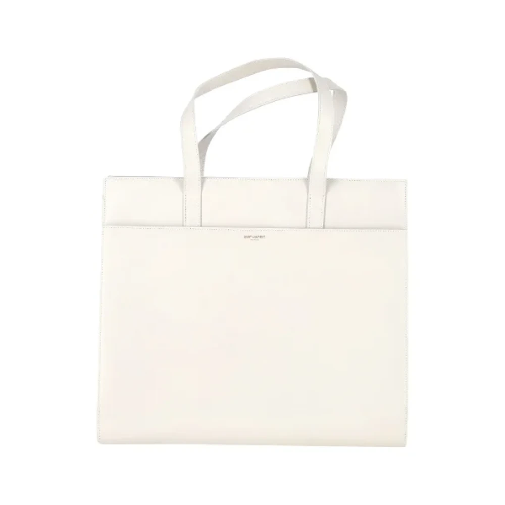 Yves Saint Laurent Vintage Pre-owned Leather totes White Dames