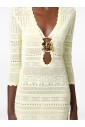 yellow-knitted-dress-with-deep-neckline