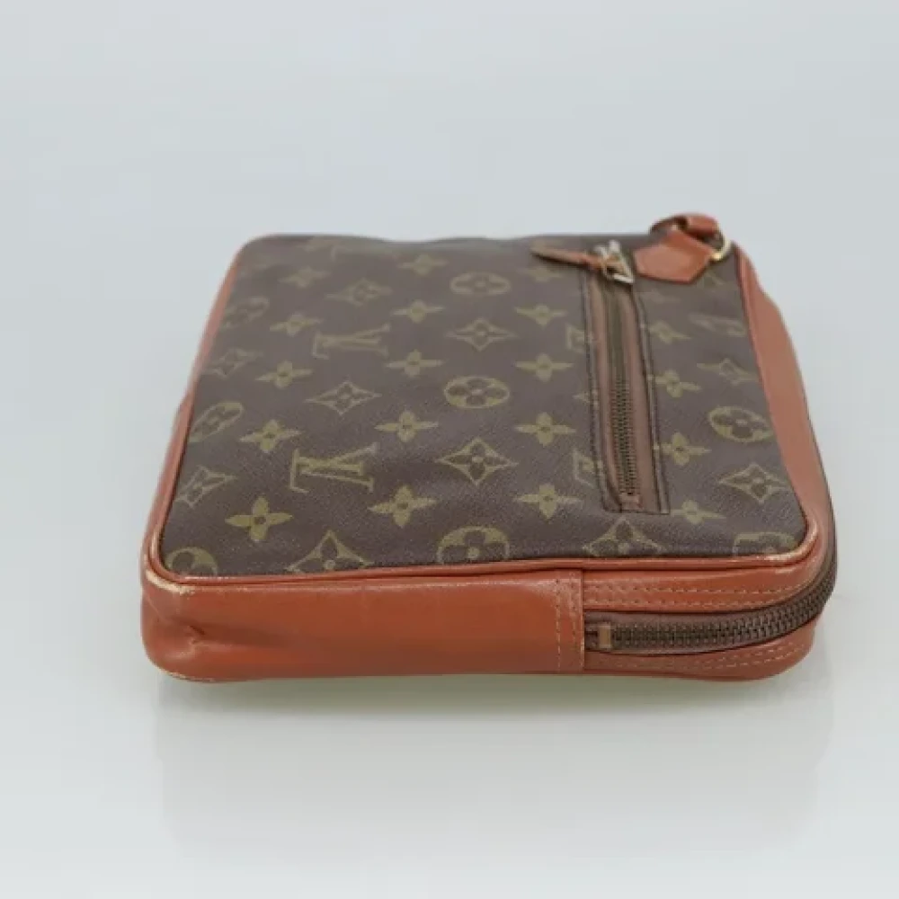 Louis Vuitton Vintage Pre-owned Canvas clutches Brown Dames