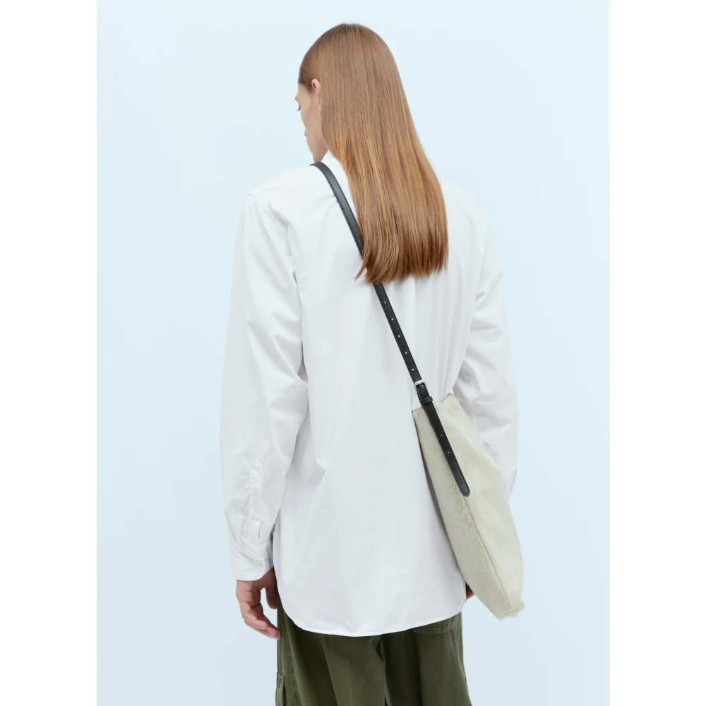 Dries Van Noten Klassiek Katoenen Overhemd met Zak White Heren