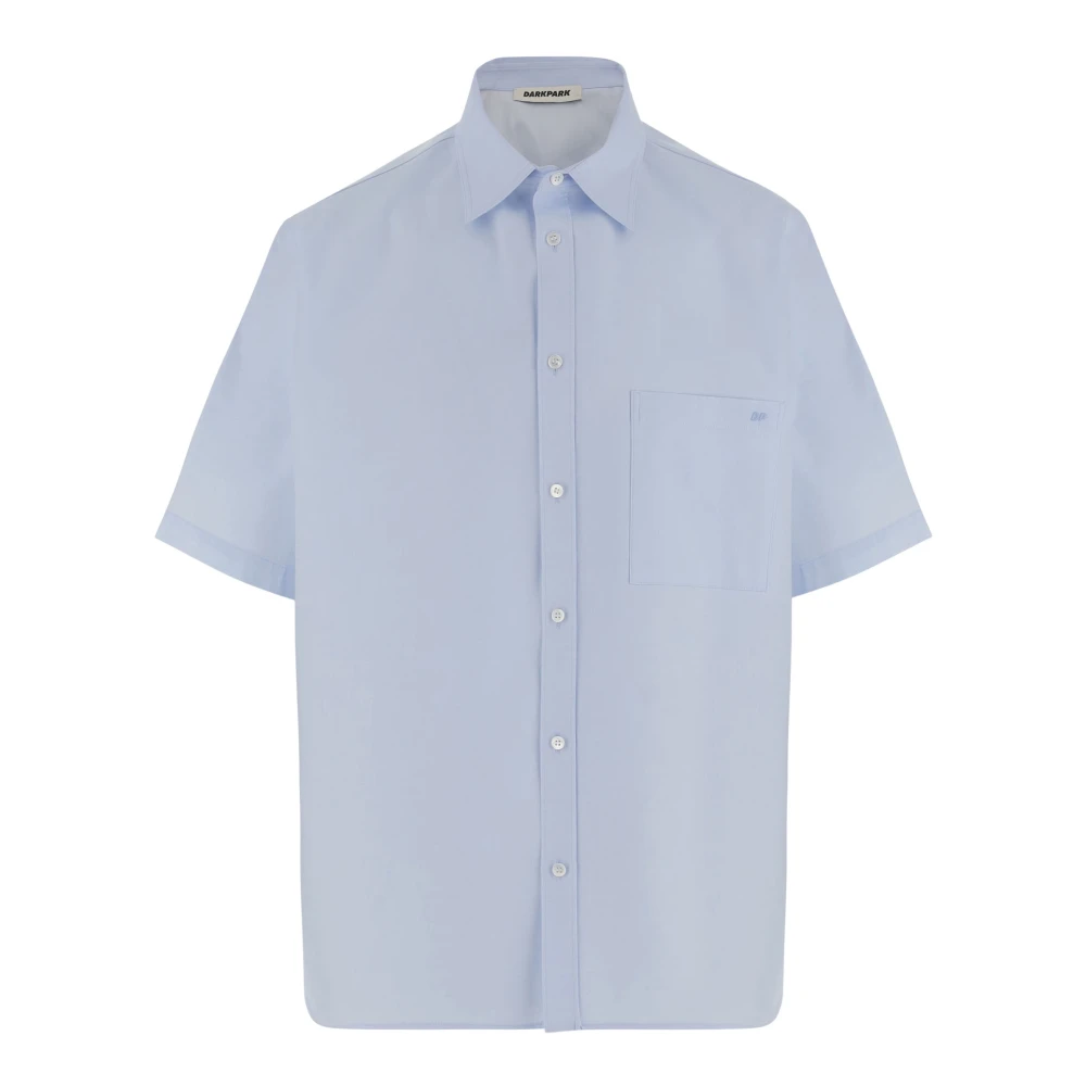 Darkpark Casual Popeline Overhemd Blue Heren