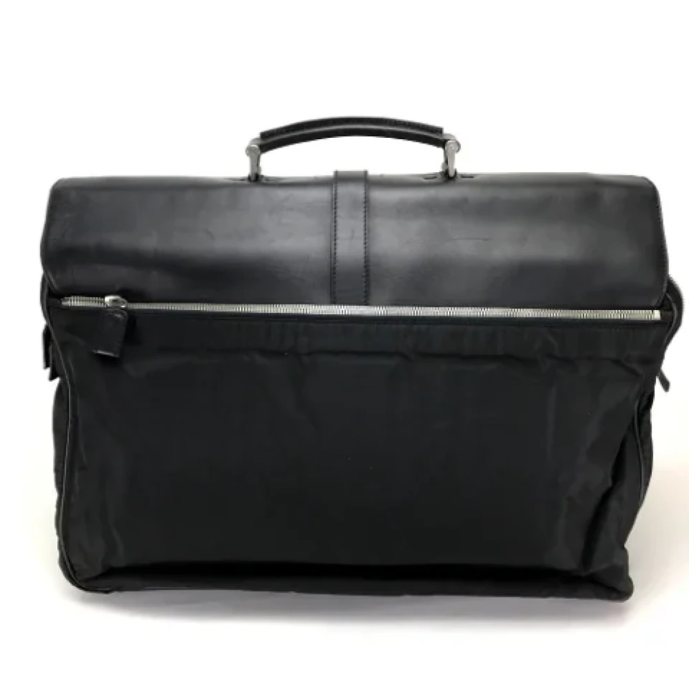 Prada Vintage Pre-owned Leather prada-bags Black Dames