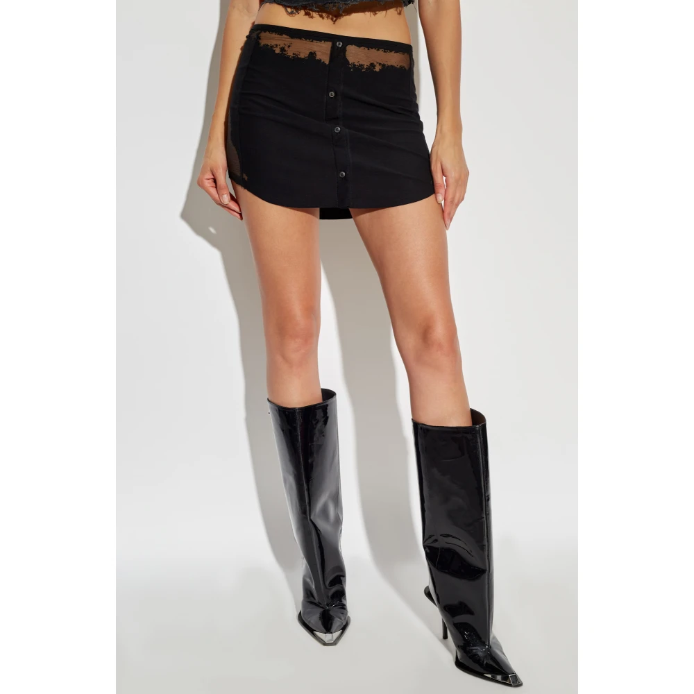 Diesel Korte rok O-Malvy Black Dames
