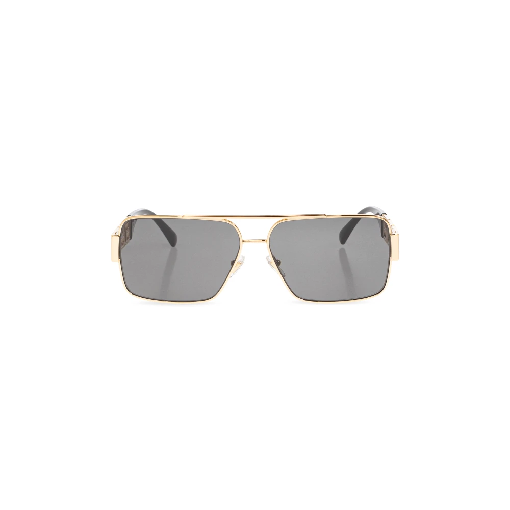Versace Grey Man Ve2290 100287 Sunglasses Metal Gold Squared Normal - Image 3