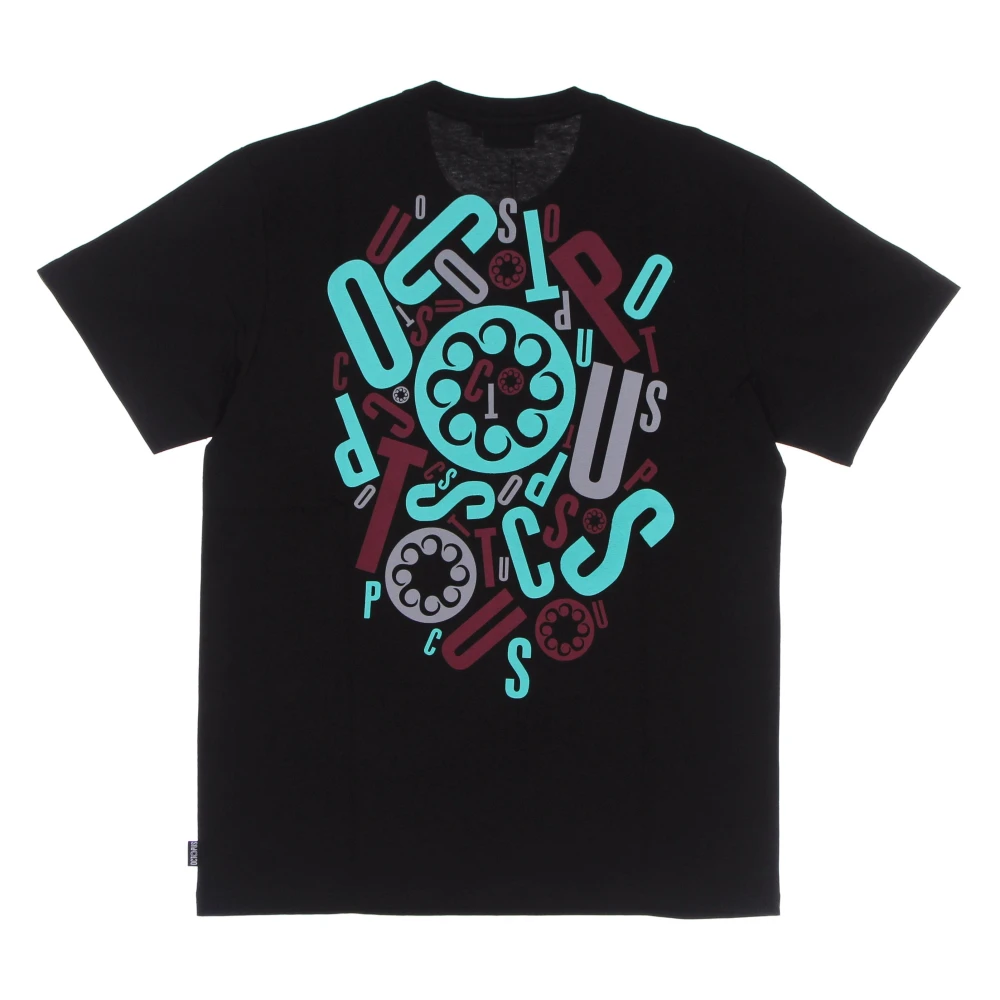 Octopus T-shirt met aangepast ontwerp Black Heren