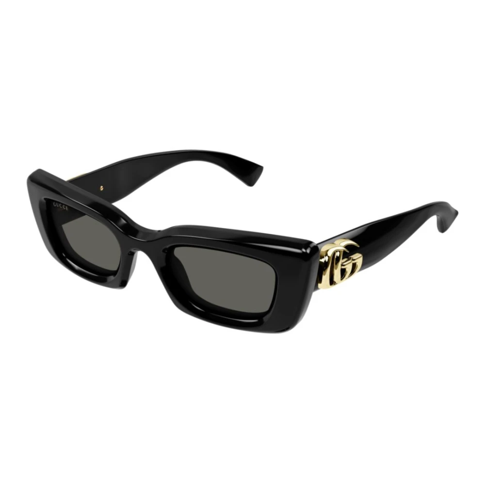 Gucci Unisex Black Sunglasses, 49 Mm, Stylish Sunglasses For Everyday Wear