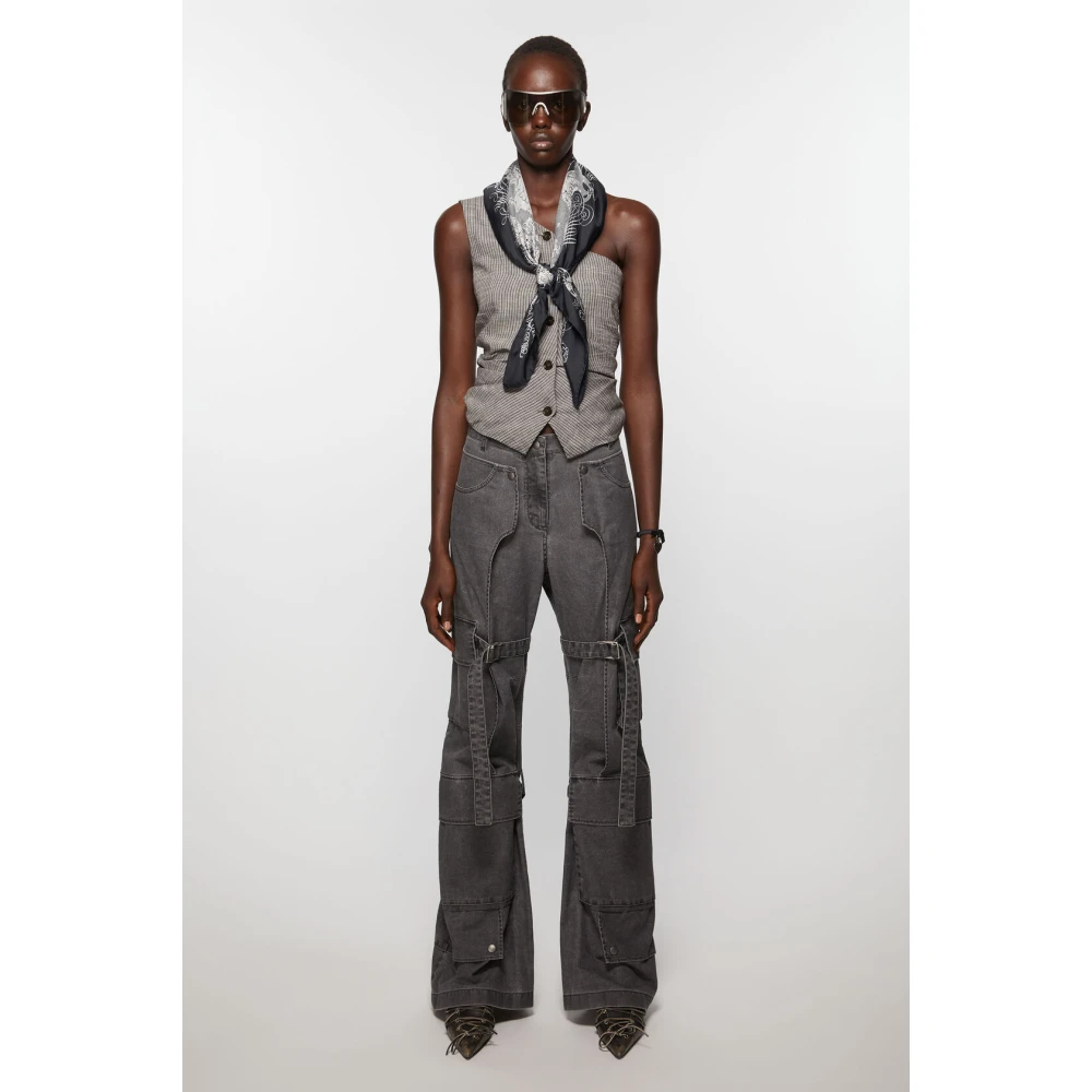 Acne Studios Zwarte Sjaal Fn-Ux-Scar000370 Black Heren