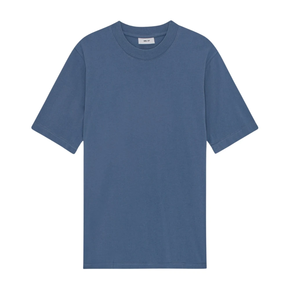 Nn07 Casual Pima Cotton Tee Bering Sea Blue Heren