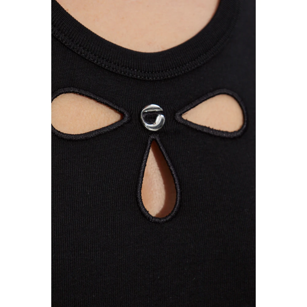 Coperni Top met kantpatroon Black Dames